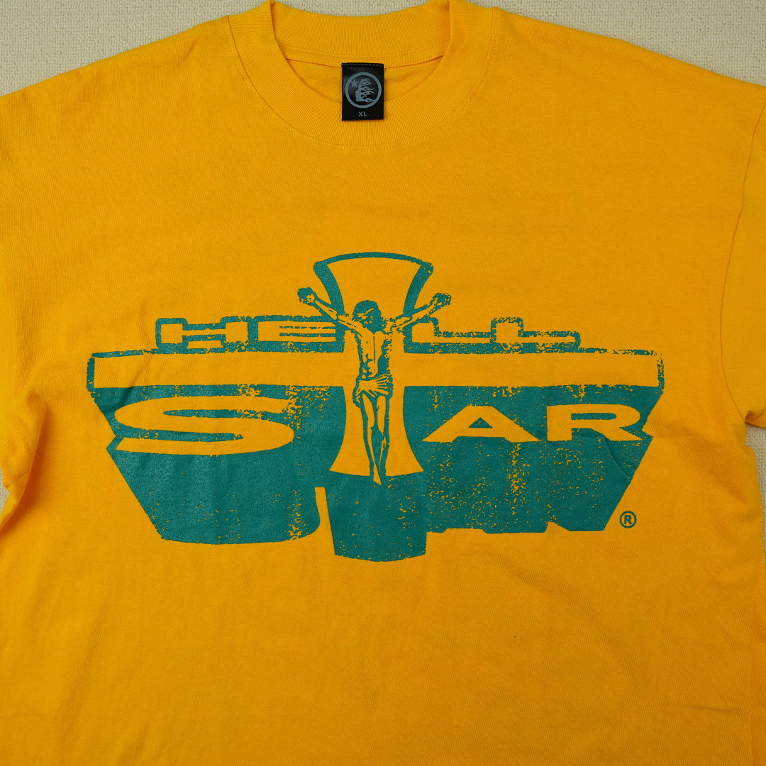 Other 65 Hellstar Studios Jesus Emblem Short Sleeve Tee Shirt (Yellow) - Image 14