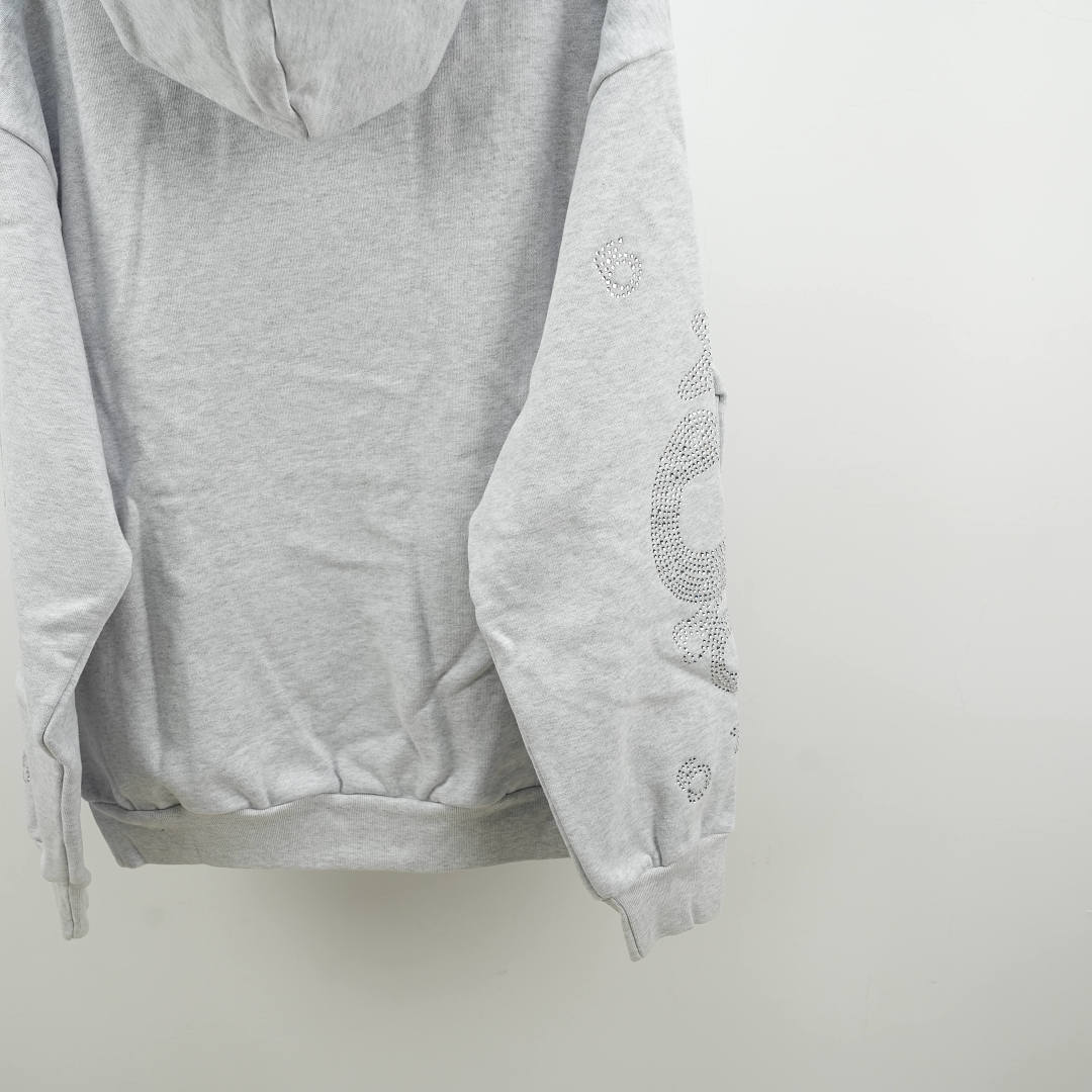 Other 265 Sp5Der Rhinestone Beluga Hoodie Heather (Grey) - Image 18