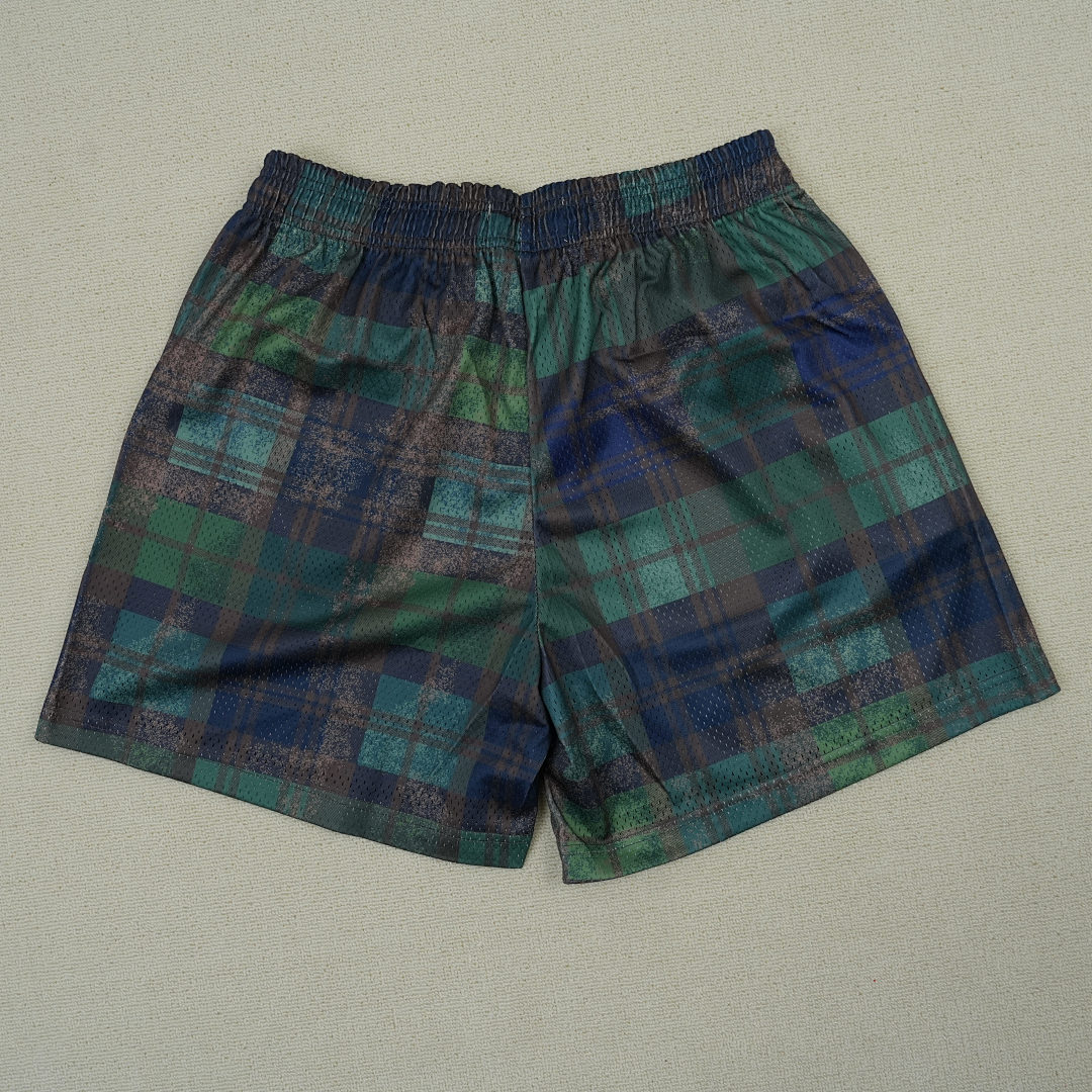Chanel 80 Eric Emanuel EE Basic Short Green/Black Plaid - Image 13