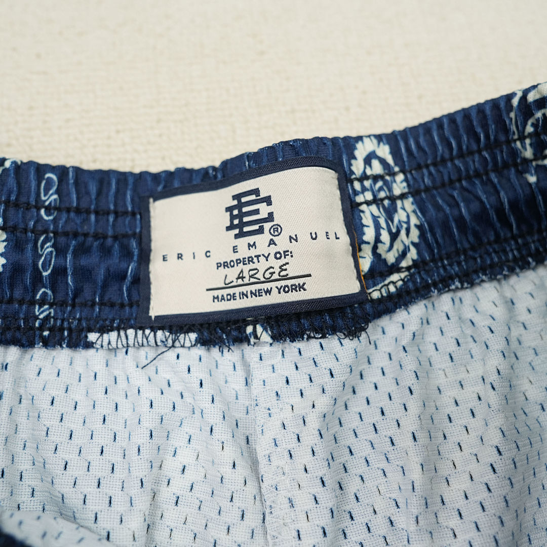 Chanel 80 Eric Emanuel EE Basic Short SS25 Navy Paisley - Image 12