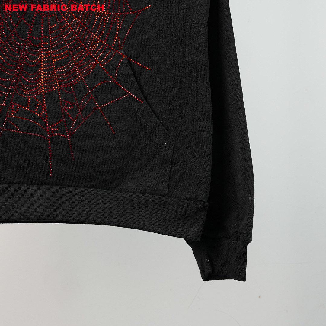 Other 240 Sp5Der Rhinestone Logo Hoodie/ (Black) - Image 28
