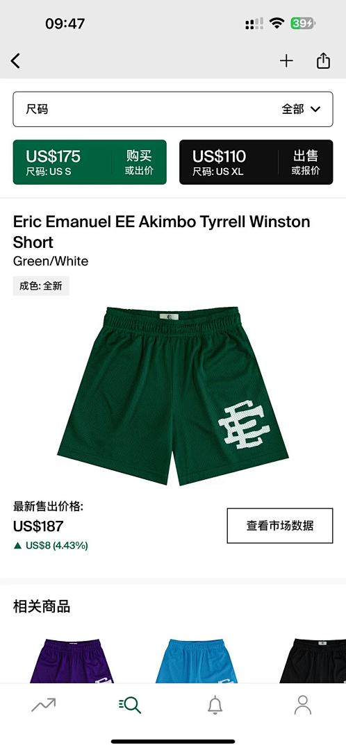 Chanel 80 Eric Emanuel EE Akimbo Tyrrell WinstonShort Green/White