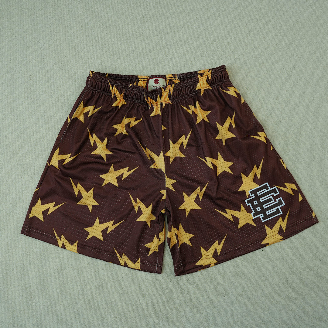 Chanel 80 Eric Emanuelx BAPE Miami Basic Short Brown/Yellow - Image 9