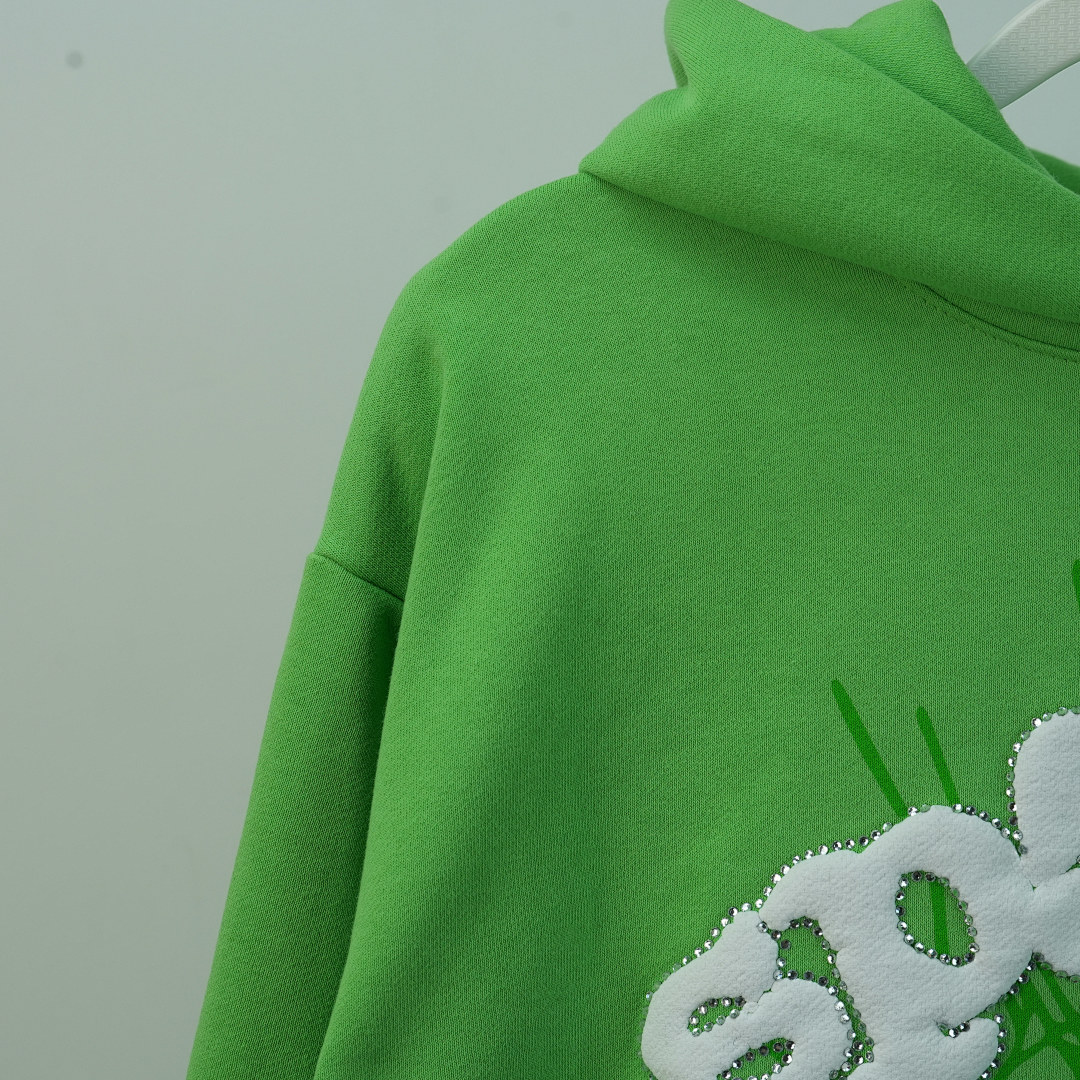 Other 50 Sp5Der Web Hoodie Slime (Green) - Image 45