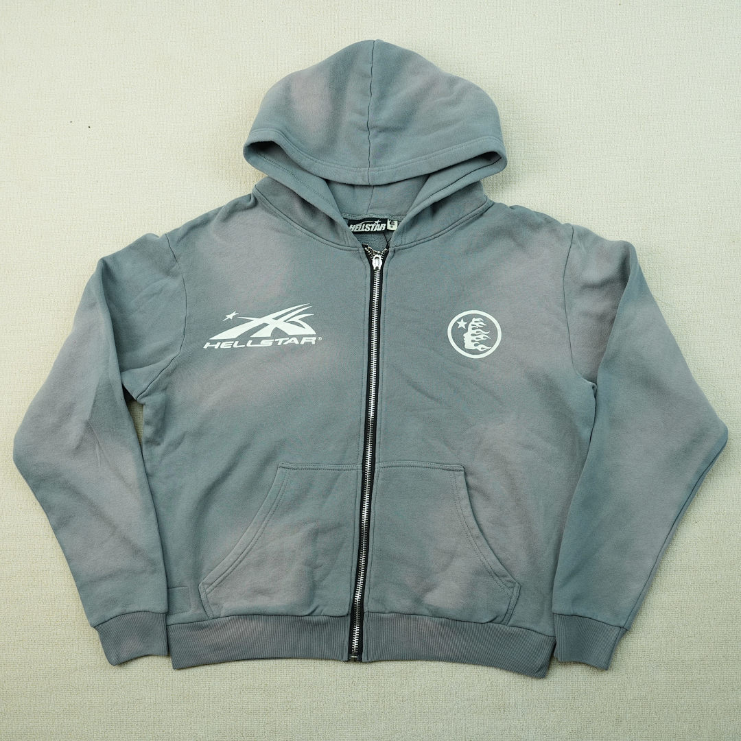 Other 380 Hellstar Studios Zip Hoodie (Gray) - Image 4
