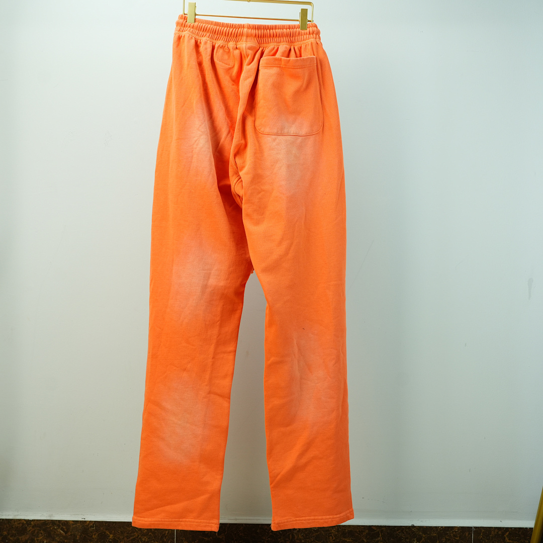 Other Hellstar Fire Orange Closed Elastic Bottom Sweatpants Dye - Image 20