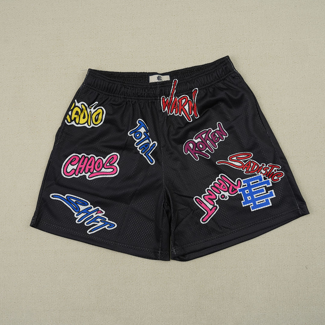 Chanel 80 Eric Emanuel X Matty Boy EE Shorts Black/Blue - Image 6