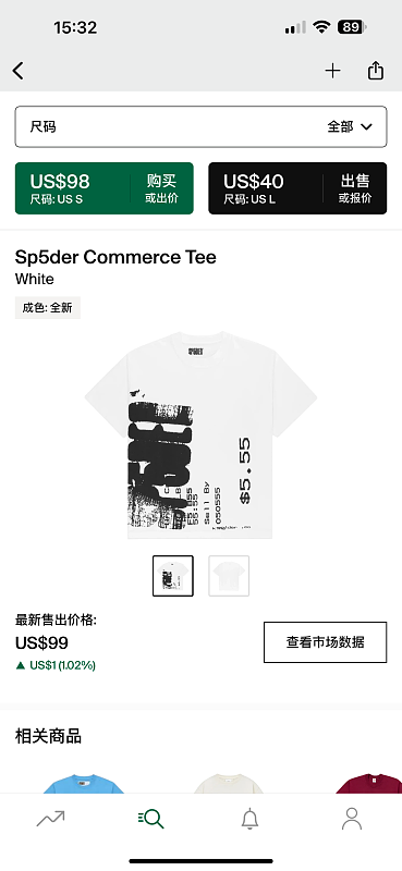 Other 115 Sp5Der Commerce Tee (White), photo 1