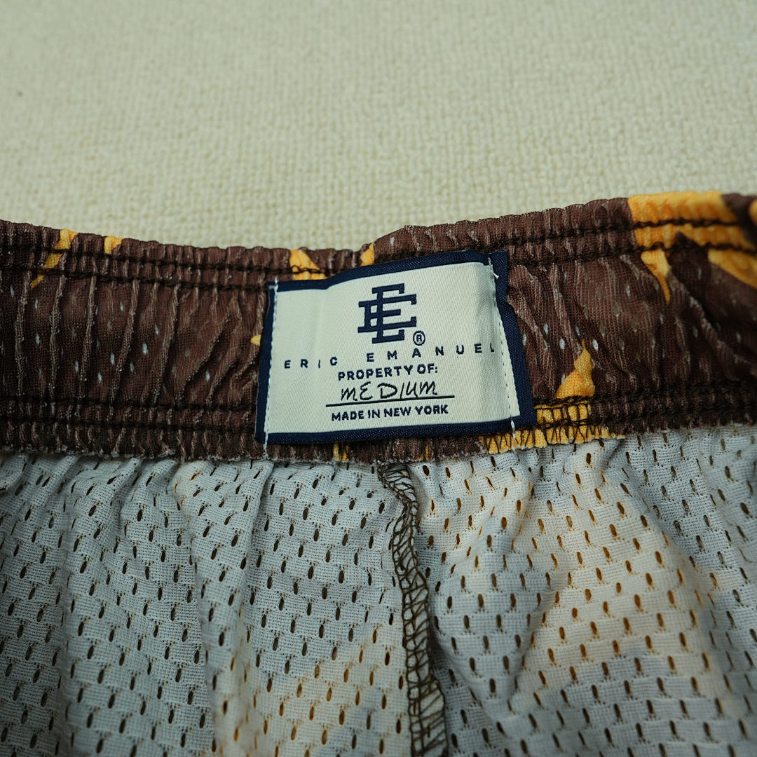 Chanel 35 Eric Emanuelx BAPE Miami Basic Short Brown/Yellow - Image 2