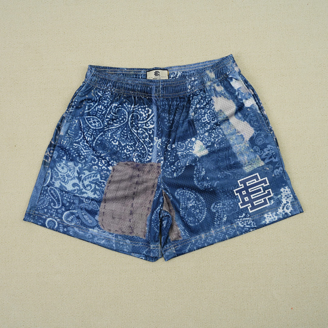 Chanel 80 Eric Emanuel EE Basic Short Blue Paisley (SS24) - Image 4