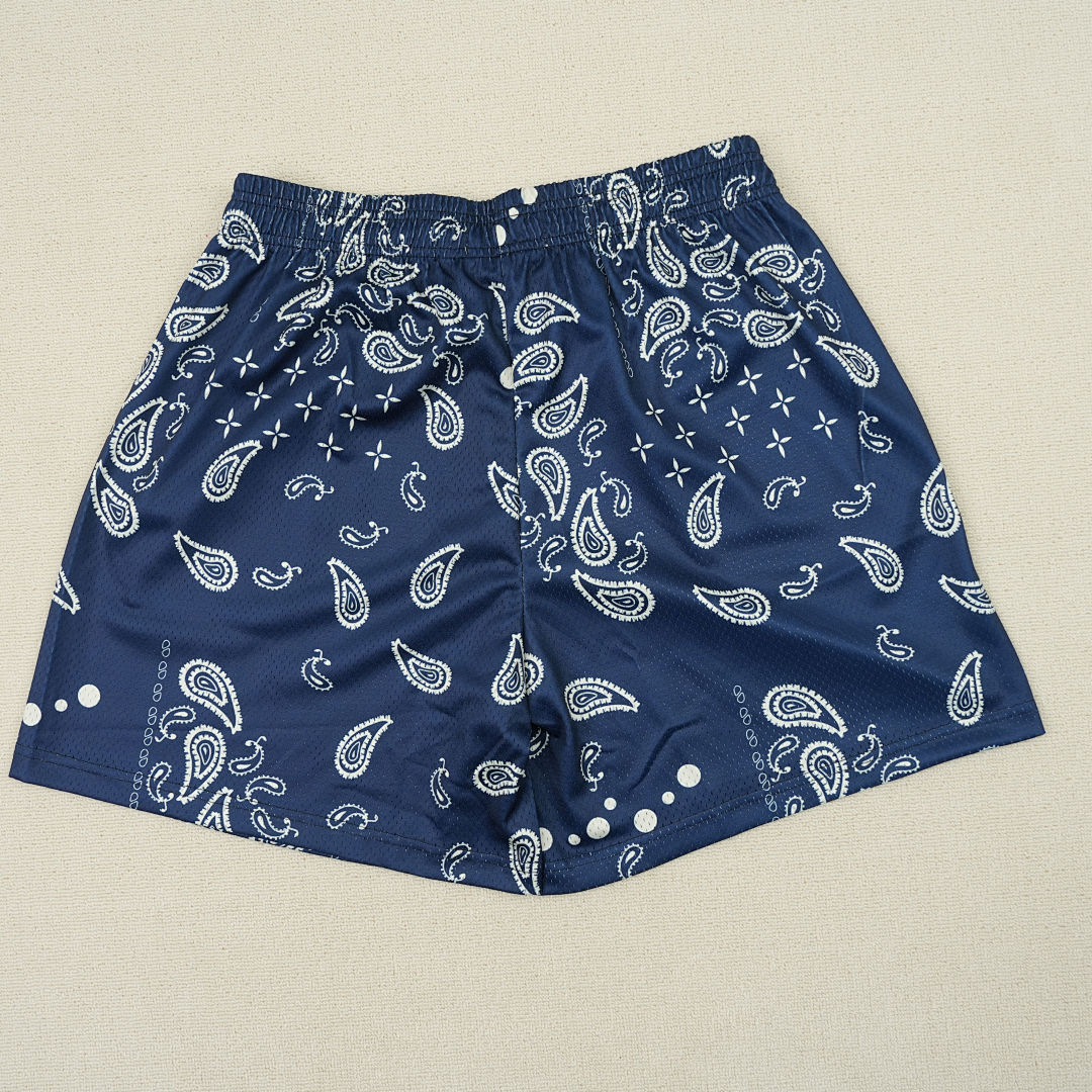 Chanel 80 Eric Emanuel EE Basic Short SS25 Navy Paisley - Image 10