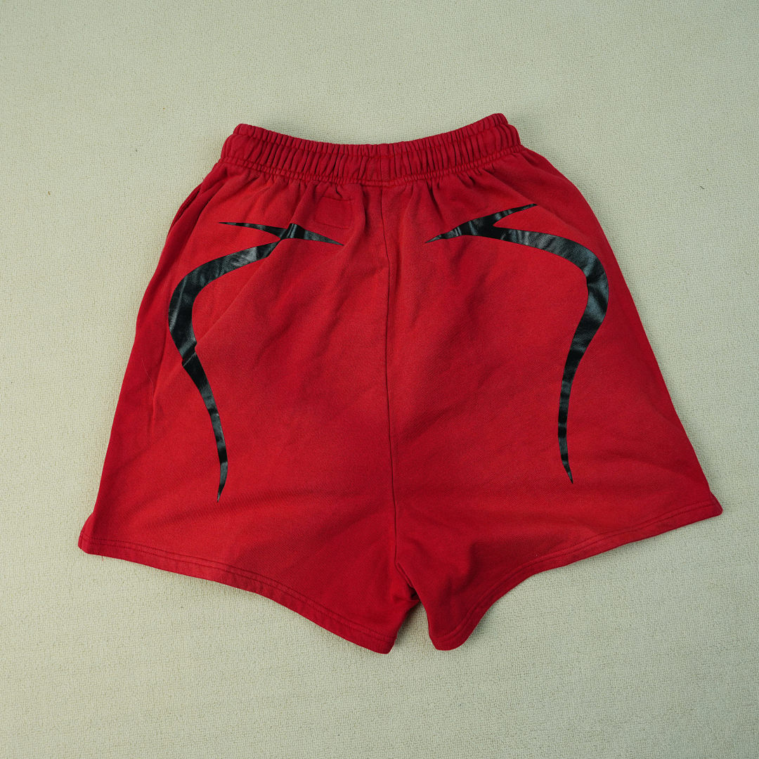 Other 260 Hellstar Warm Up Shorts (Red) - Image 6