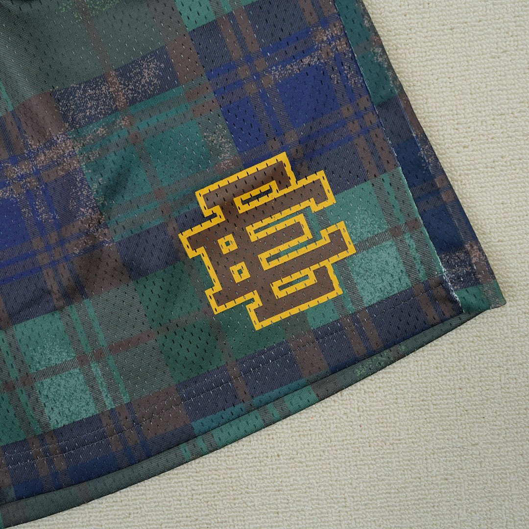 Chanel 80 Eric Emanuel EE Basic Short Green/Black Plaid - Image 6