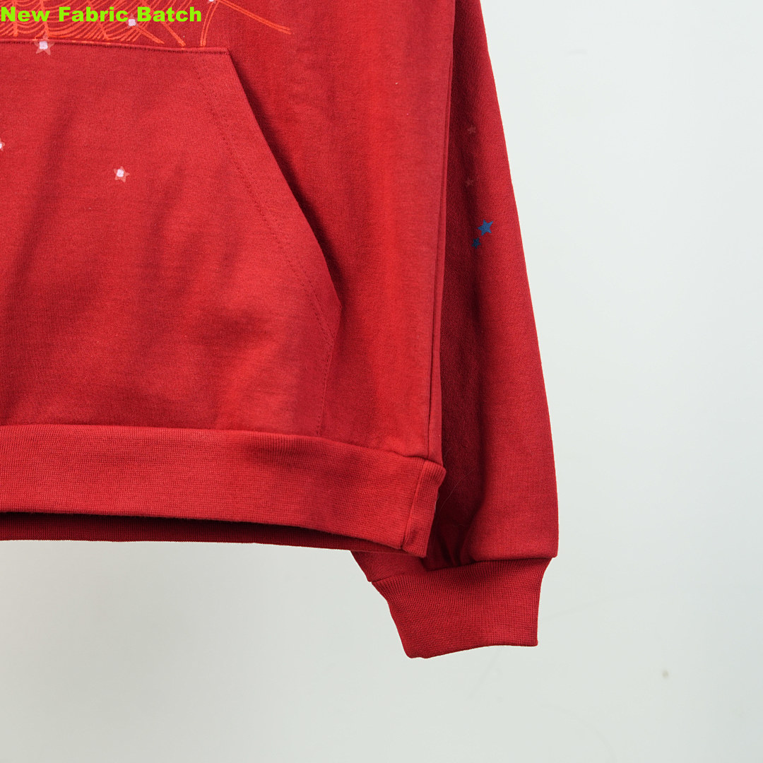 Other Sp5Der Worldwide Red Angel Number 555 Hoodie - Image 15