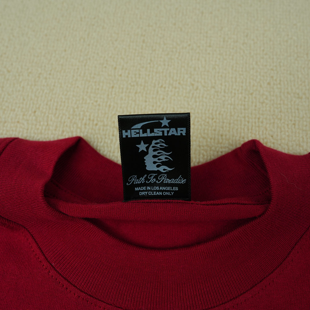 Other 65 Hellstar Studios Jesus Emblem Short Sleeve Tee Shirt Blood (Red) - Image 25