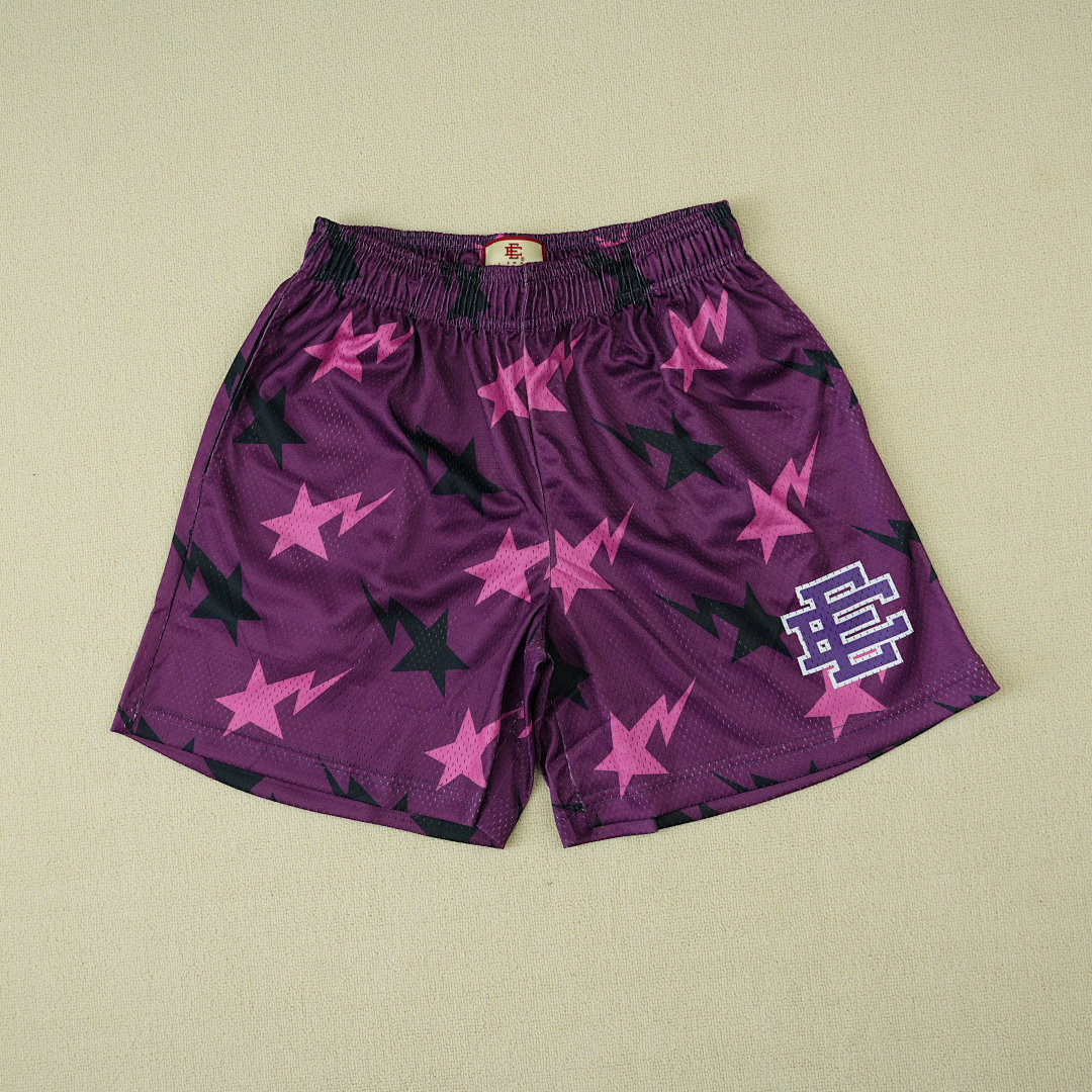 Chanel 80 Eric Emanuelx BAPE Miami Basic ShortPurple/Pink/Black - Image 6
