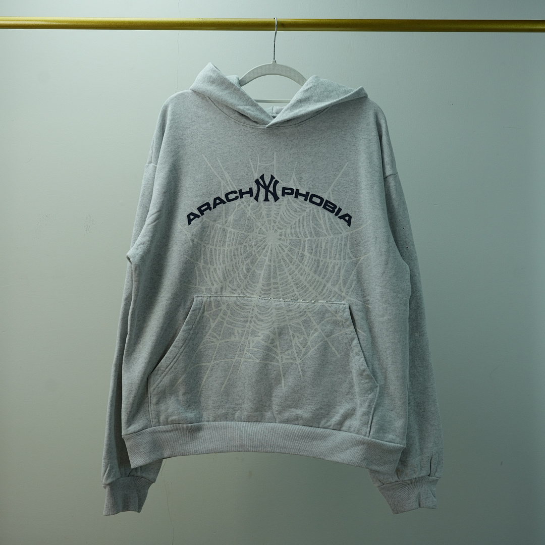 Other 265 Sp5Der Arach NY Phobia Hoodie Ash (Grey) - Image 9
