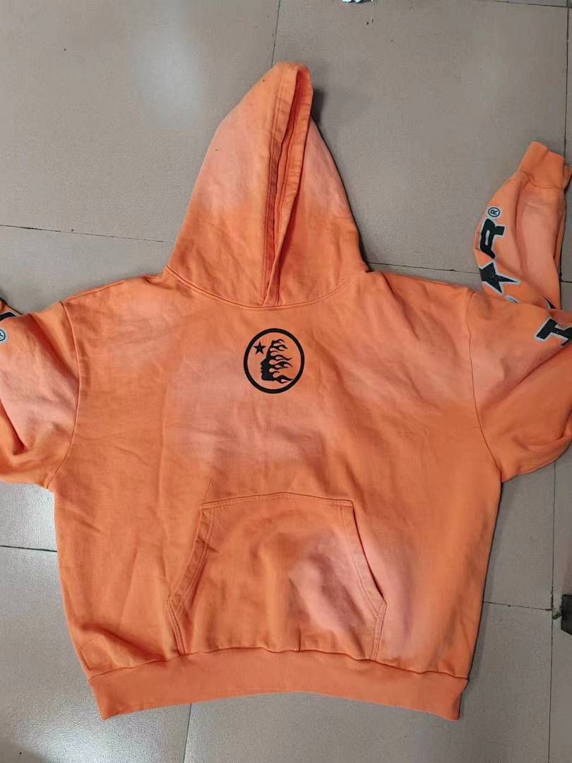 Other Hellstar Fire Orange Hoodie Dye - Image 4