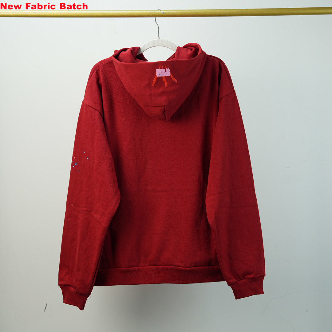 Other Sp5Der Worldwide Red Angel Number 555 Hoodie - Image 8