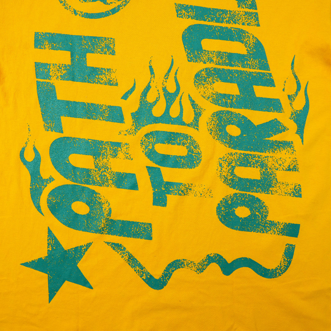 Other 65 Hellstar Studios Jesus Emblem Short Sleeve Tee Shirt (Yellow) - Image 12