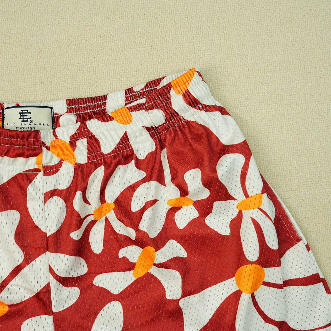 Chanel 80 Eric Emanuel EE Basic Short Red Daisies/Yellow - Image 11