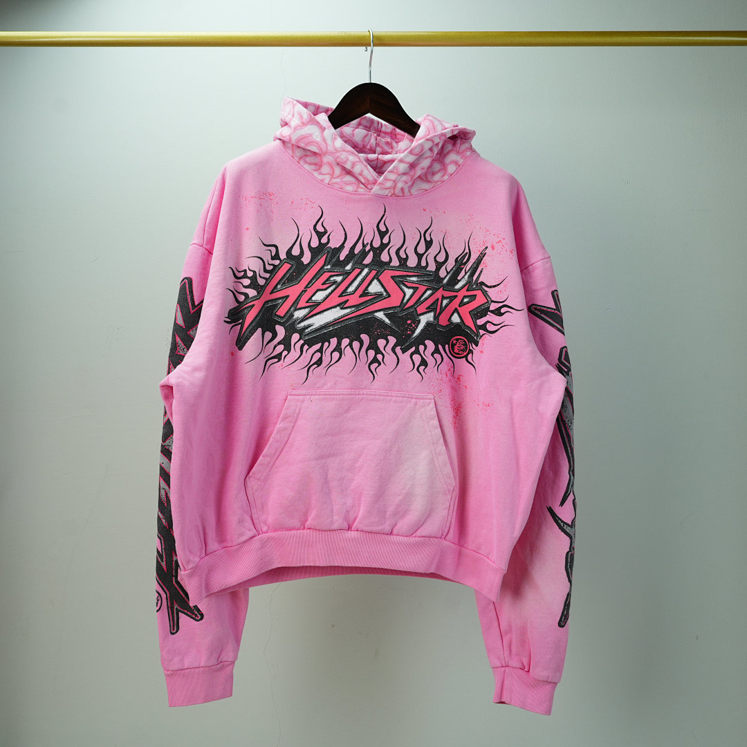 Other 415 Hellstar Brainwashed With Brain Hoodie (Pink) - Image 8