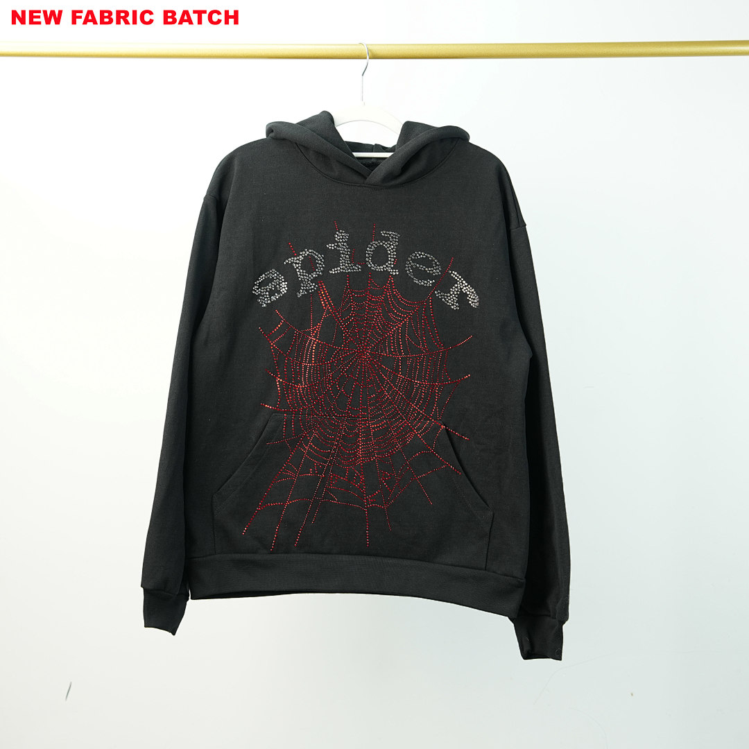 Other 240 Sp5Der Rhinestone Logo Hoodie/ (Black) - Image 32