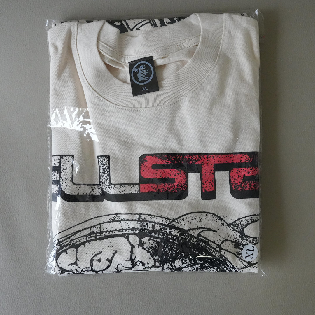 Other 155 Hellstar Studios Cranium Short Sleeve Tee Shirt (Cream) - Image 3