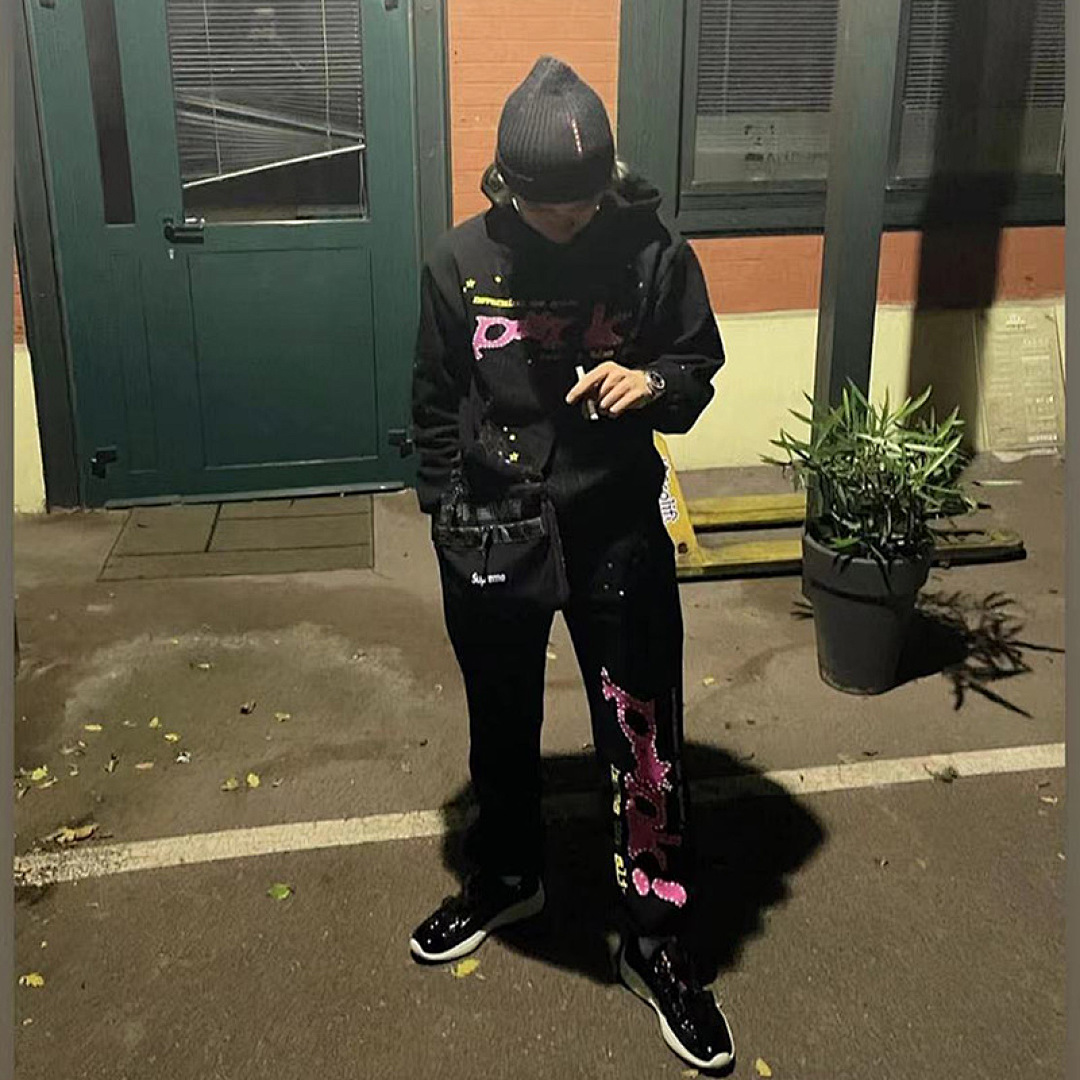 Other 240 Sp5Der P*NK Hoodie (Black) - Image 8