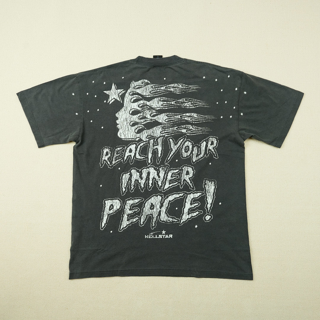 Other 65 Hellstar Studios Inner Peace Short Sleeve Tee Shirt (Black) - Image 27