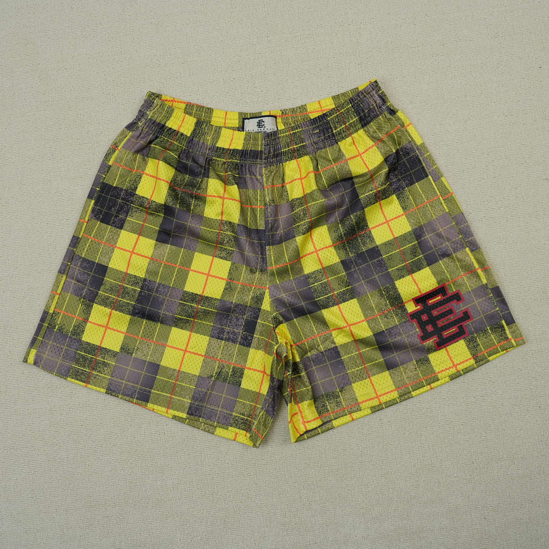 Chanel 80 Eric Emanuel EE Basic Short Yellow/Black Plaid - Image 5