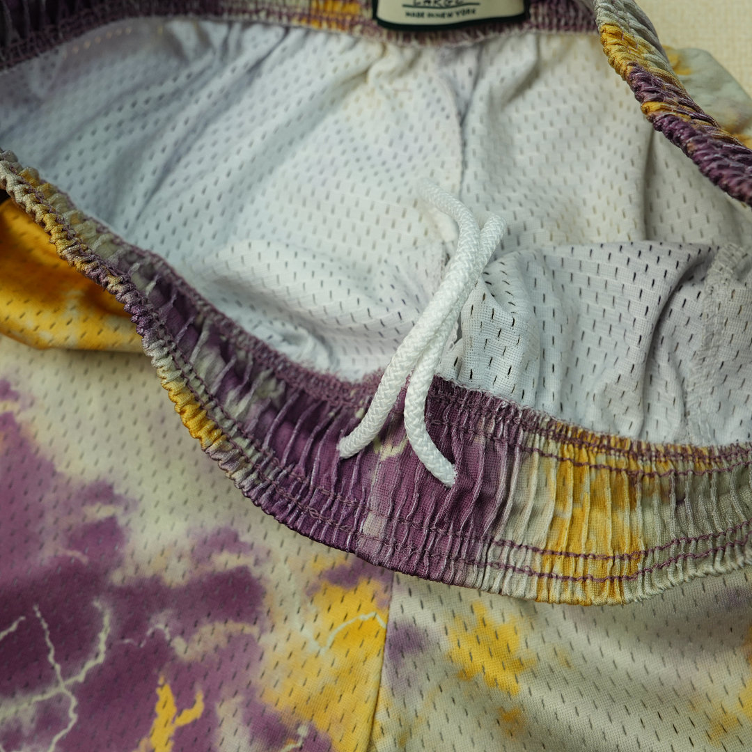Chanel 80 Eric Emanuel EE Basic Short Purple Tie Dye/Yellow - Image 7
