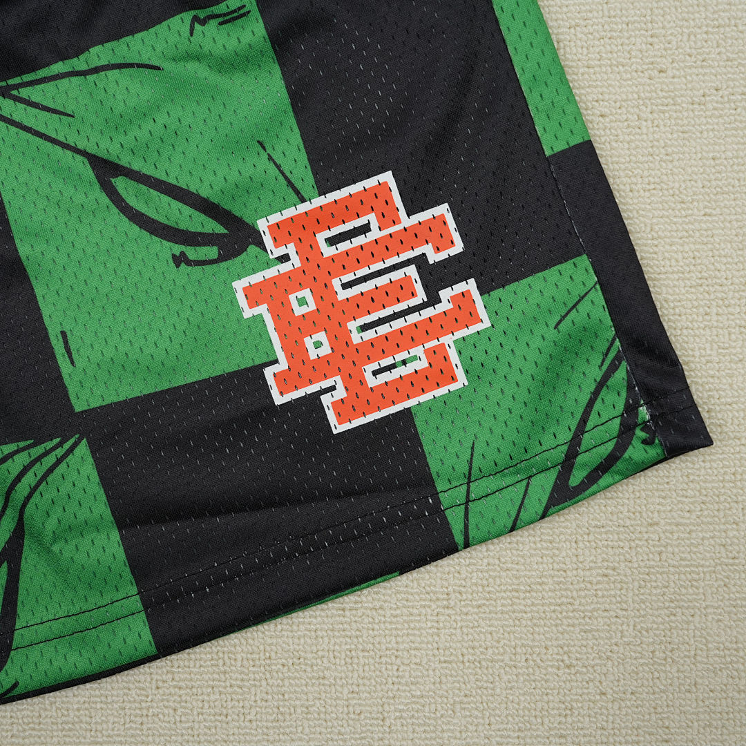 Chanel 80 Eric Emanuel X Matty Boy EE Shorts 99 Eyes Slime/Orange - Image 11