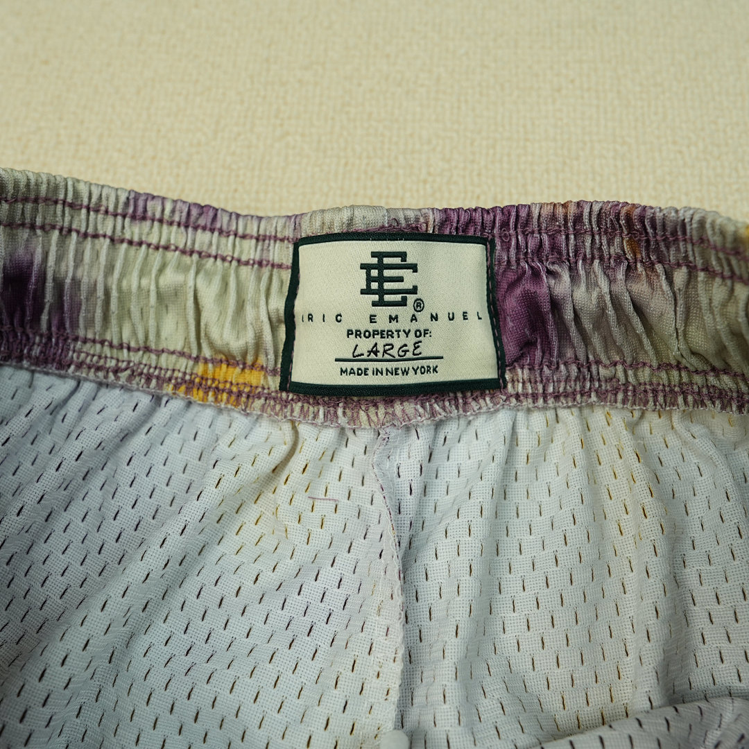 Chanel 80 Eric Emanuel EE Basic Short Purple Tie Dye/Yellow - Image 8