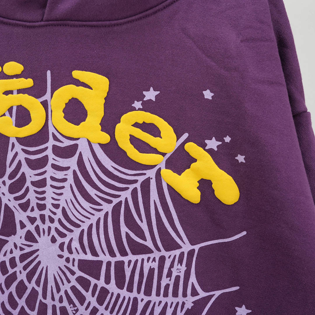 Other 265 Sp5Der Star OG Web V2 Hoodie (Purple) - Image 6