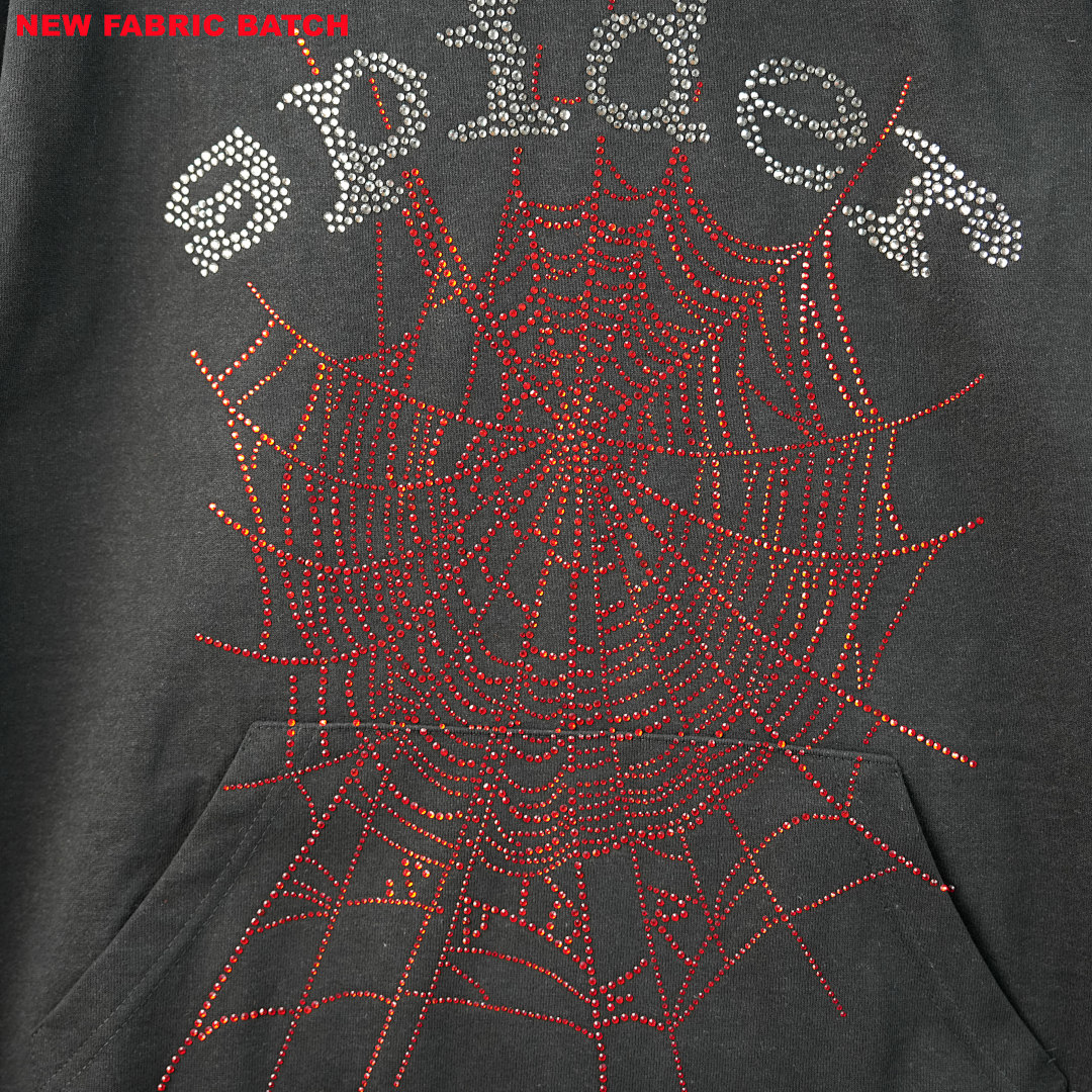 Other 240 Sp5Der Rhinestone Logo Hoodie/ (Black) - Image 21