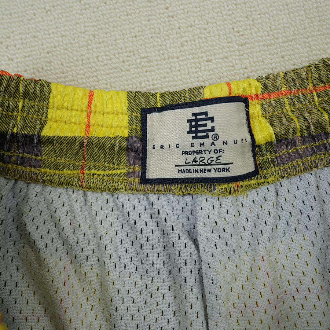 Chanel 80 Eric Emanuel EE Basic Short Yellow/Black Plaid - Image 11