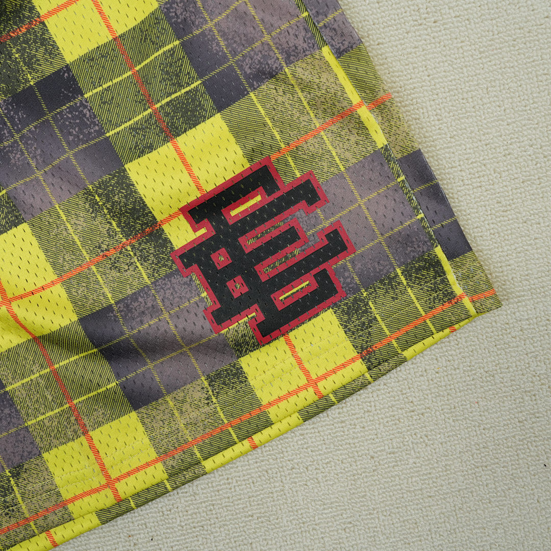 Chanel 80 Eric Emanuel EE Basic Short Yellow/Black Plaid - Image 7