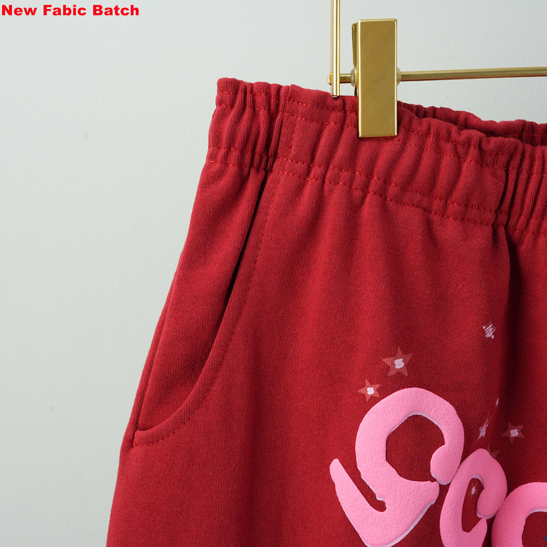 Other Sp5Der Worldwide Red Angel Number 555 Sweatpants - Image 7
