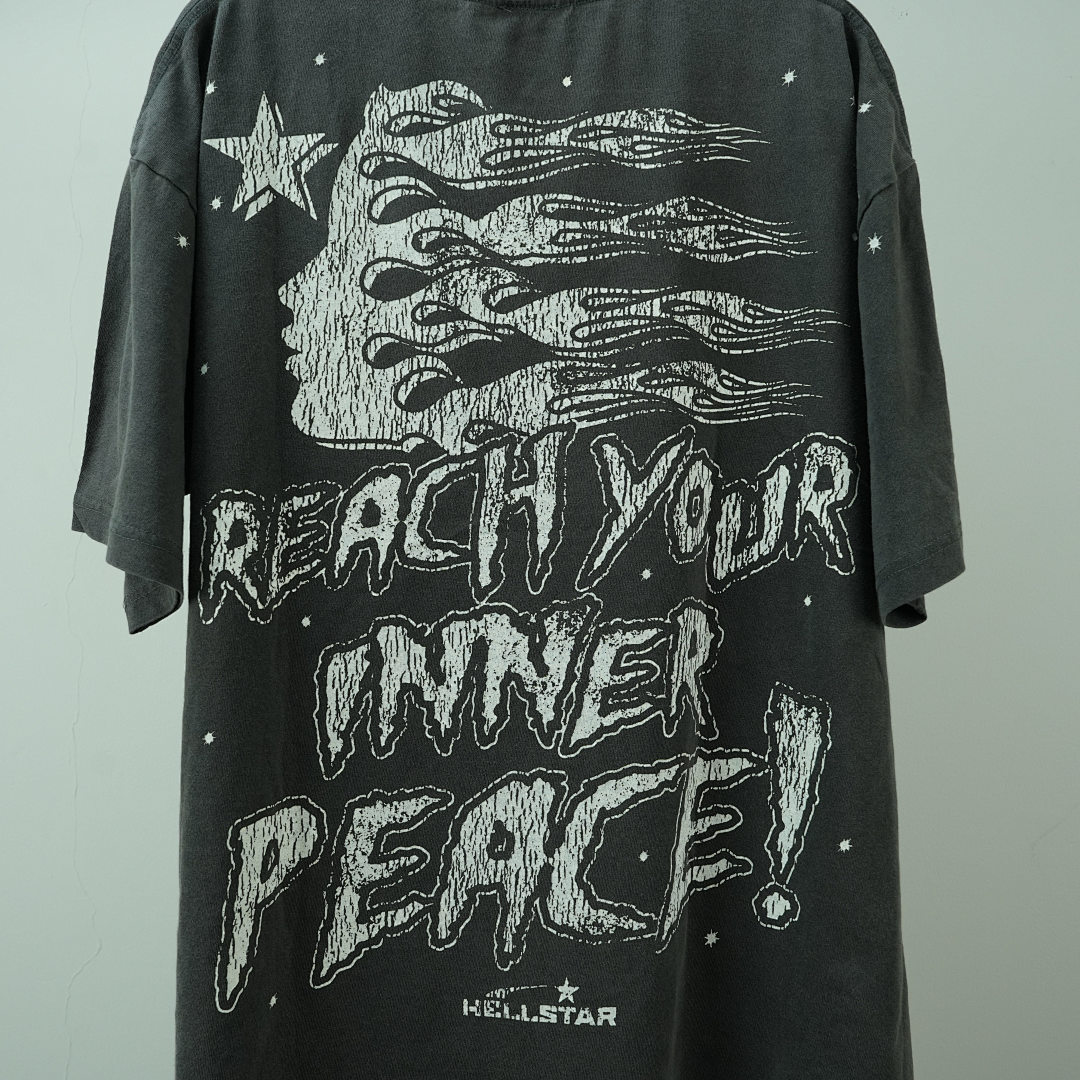 Other 65 Hellstar Studios Inner Peace Short Sleeve Tee Shirt (Black) - Image 12