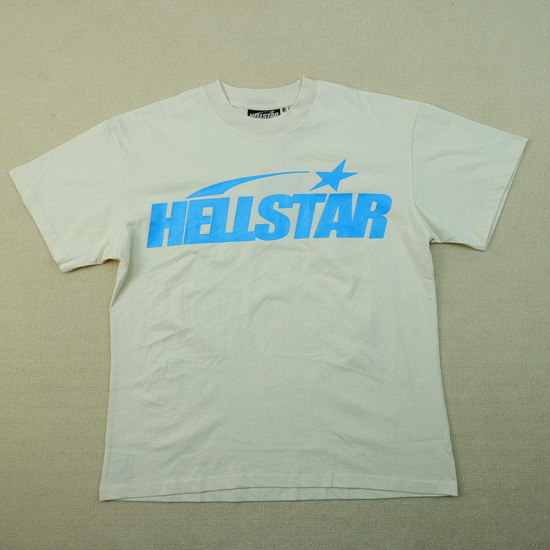 Other 195 Hellstar Classic T-Shirt White/Blue (Regular Print) - Image 5