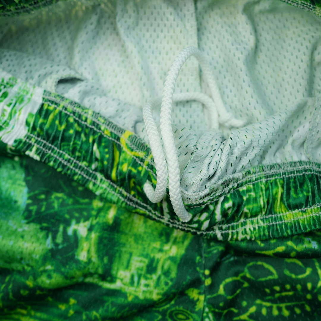 Chanel 80 Eric Emanuel EE Basic ShortNeon Green Paisley - Image 12