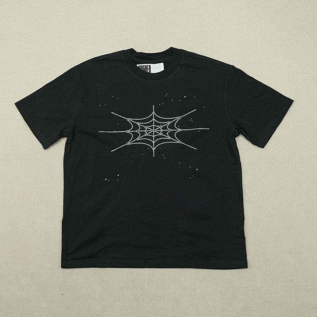 Other 115 Sp5Der Rhinestone Silk TeeBlack - Image 4