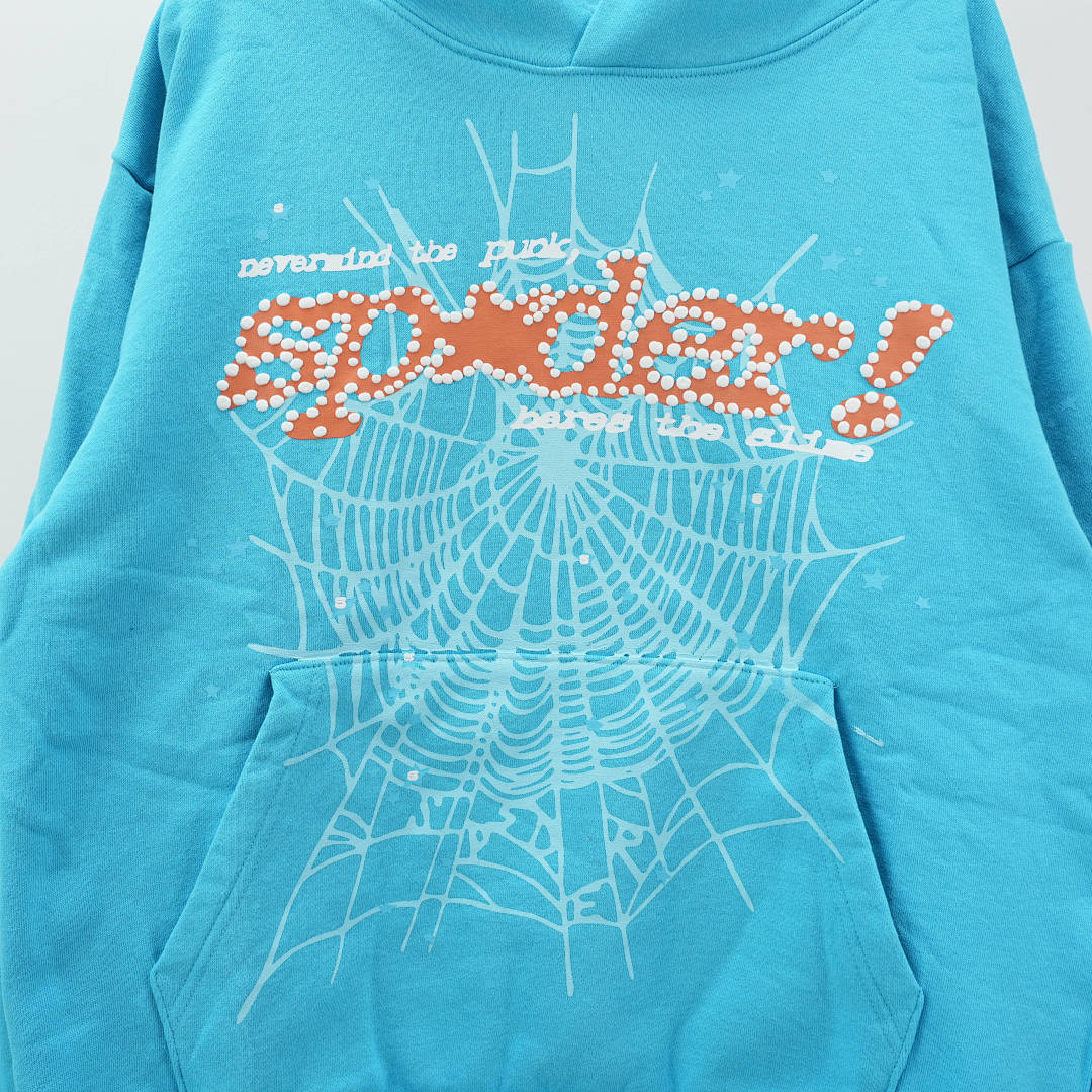 Other 265 Sp5Der Punk V2 Hoodie Cyan - Image 5