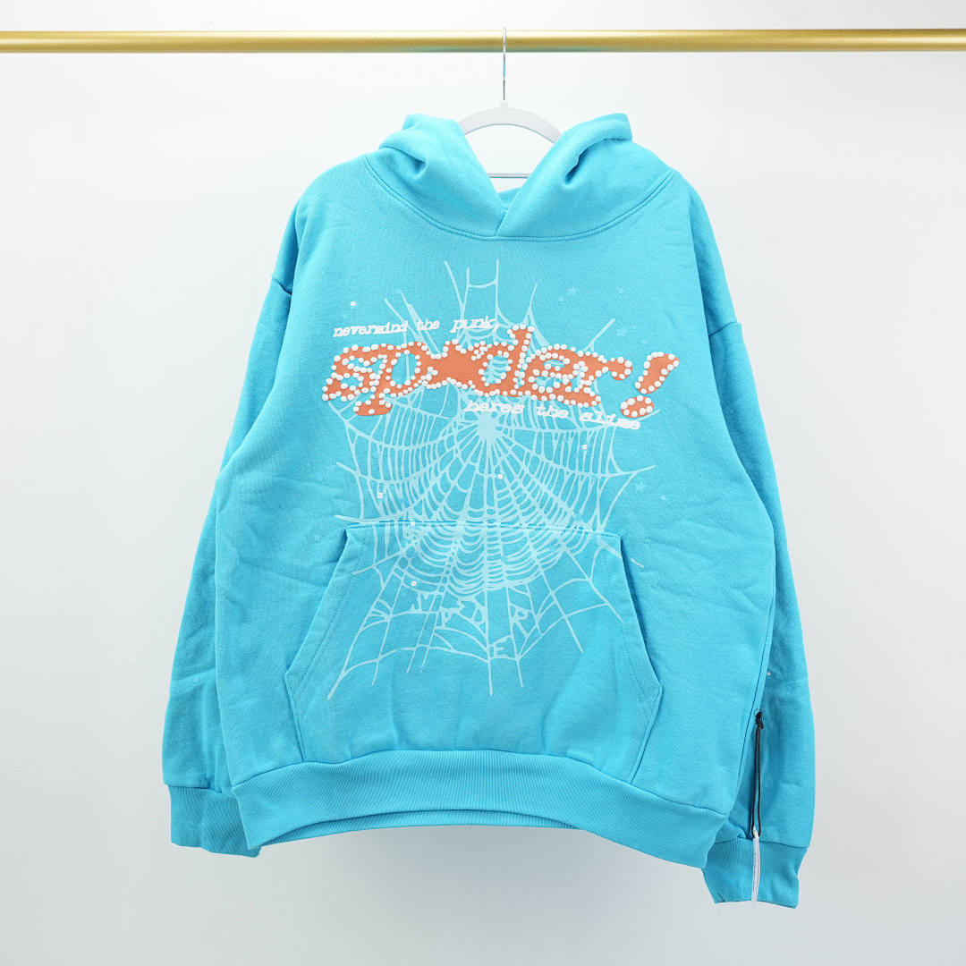 Other 265 Sp5Der Punk V2 Hoodie Cyan - Image 3