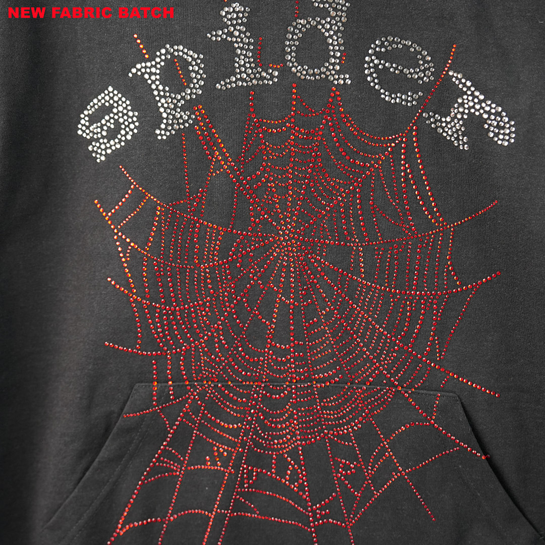 Other 240 Sp5Der Rhinestone Logo Hoodie/ (Black) - Image 19