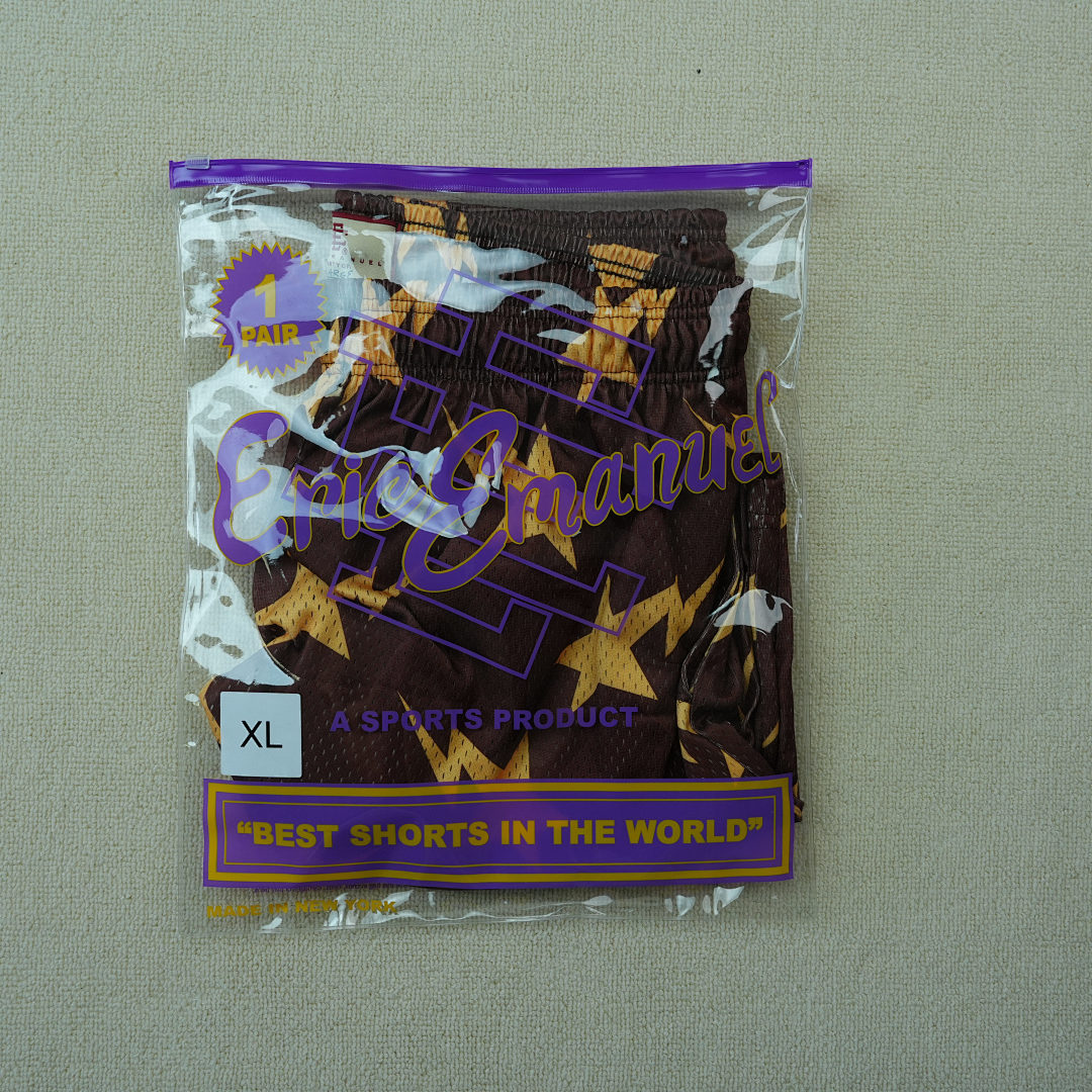 Chanel 80 Eric Emanuelx BAPE Miami Basic Short Brown/Yellow - Image 4