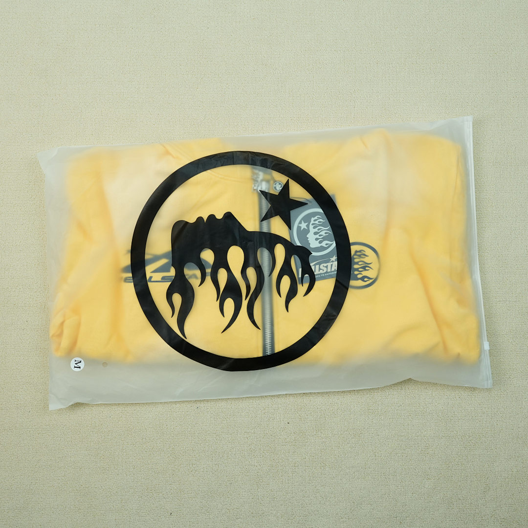 Other 380 Hellstar Sports Zip-Up SweatshirtYellow - Image 3