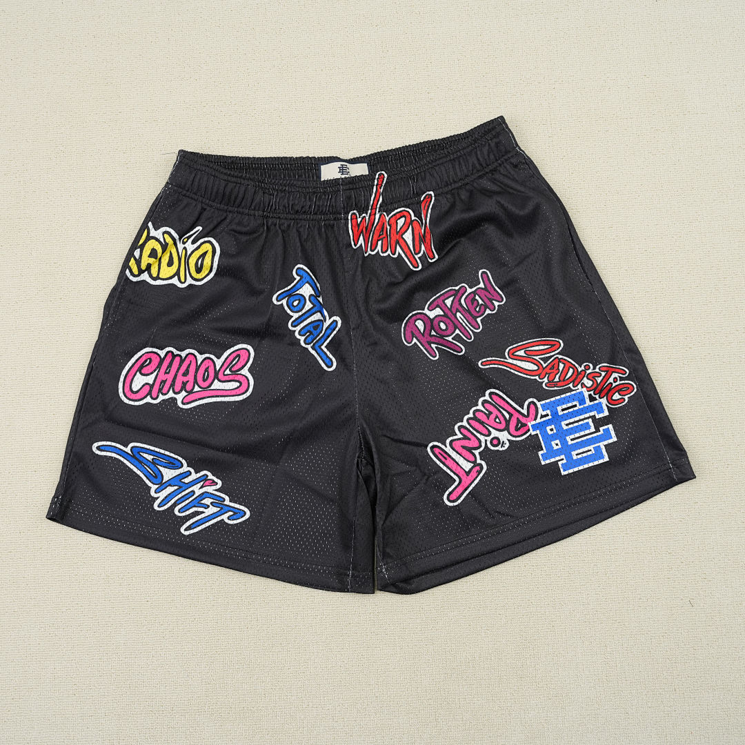 Chanel 80 Eric Emanuel X Matty Boy EE Shorts Black/Blue - Image 5