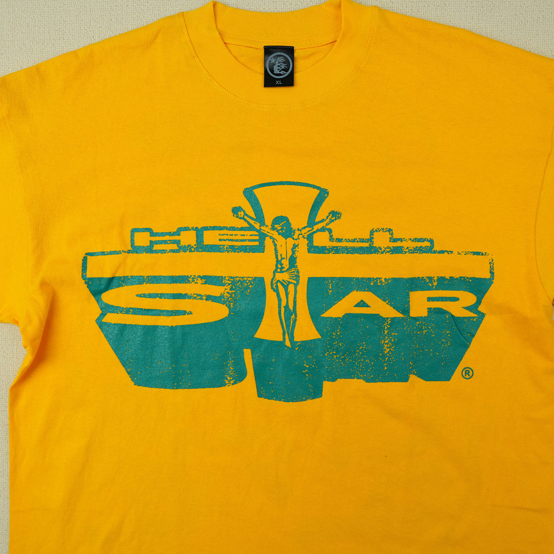 Other 65 Hellstar Studios Jesus Emblem Short Sleeve Tee Shirt (Yellow) - Image 13